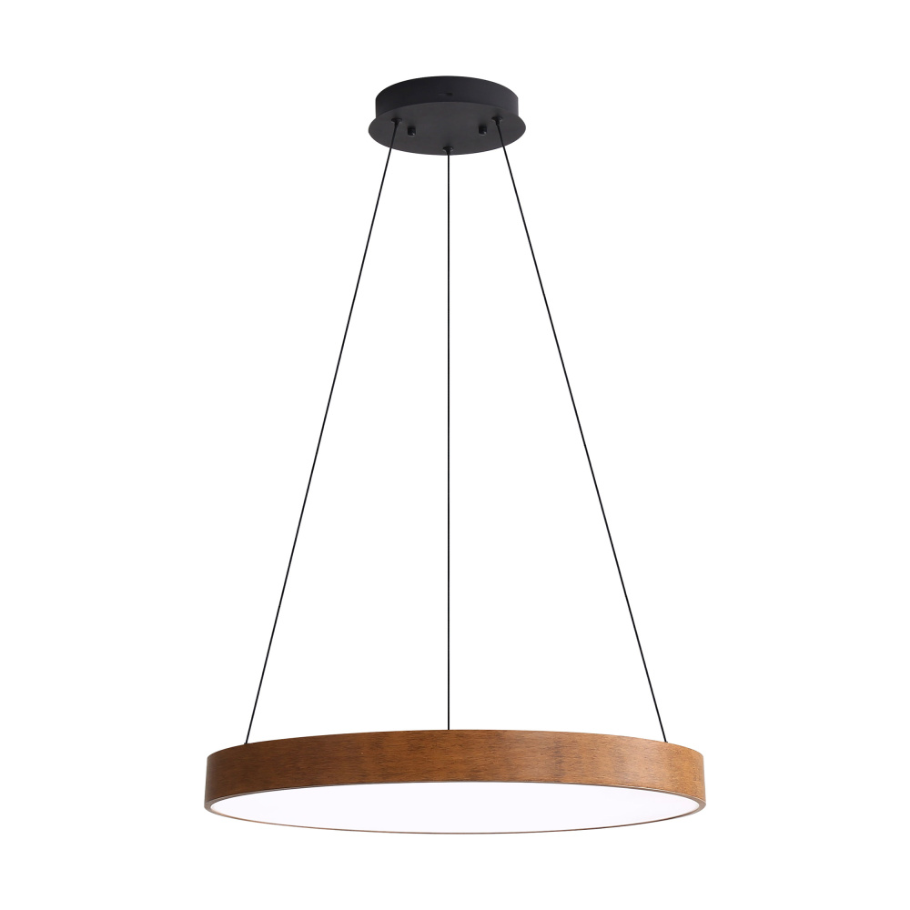 Wry Lighting Anello Integrated LED Pendant in Walnut